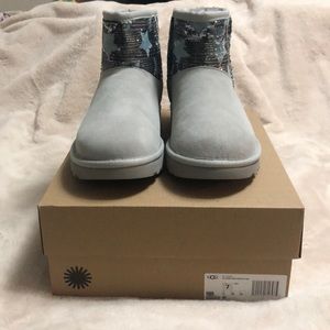 NEW grey mini uggs